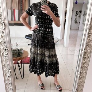 Free People Floral Print Tiered Maxi Dress Size S